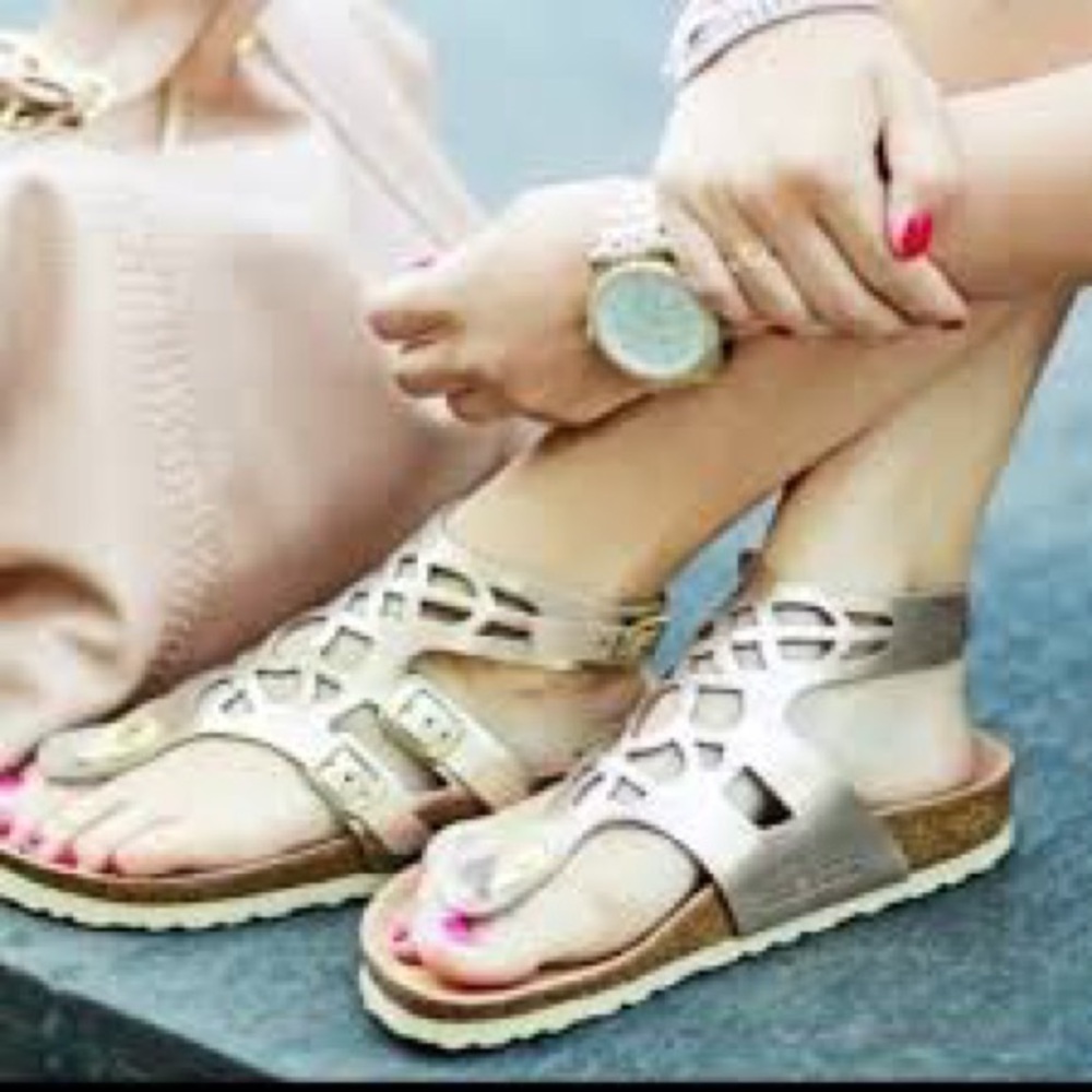 Limited Edition Birkenstock Jakarta sandals, Gold - extremely rare! 💎